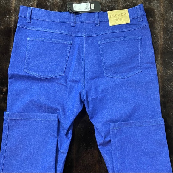 NEW Escada Straight Leg Stretch Jeans Size 14 - Picture 2 of 8